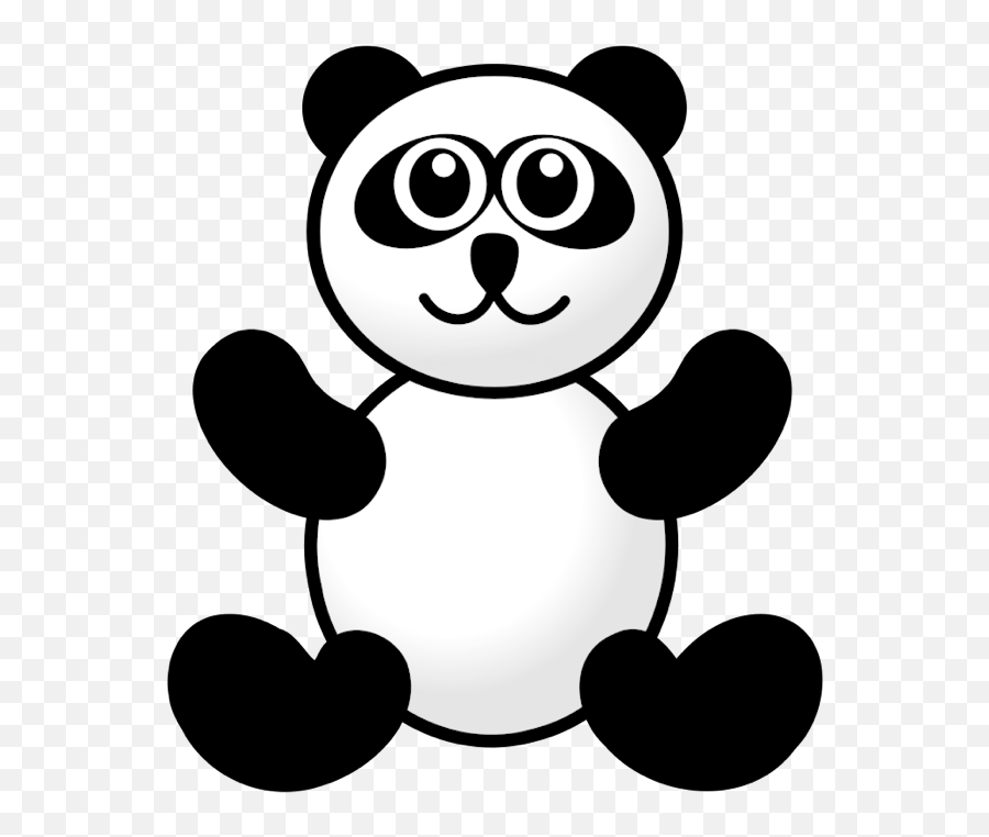 Panda Bear Outline - Clipartsco Emoji,Bear Clipart Outline