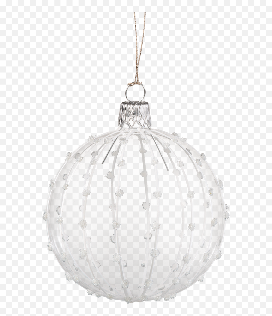 White Christmas Ornaments Png Clipart Png Mart - Solid Emoji,Ornament Png