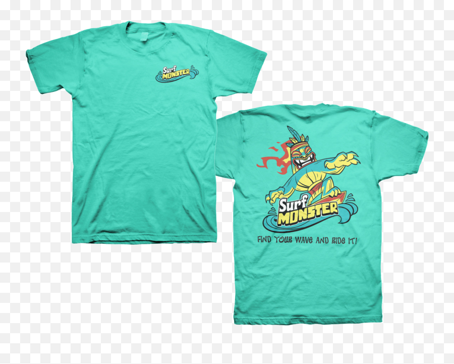 Surf Monster Surf Monster Logo T - Shirt T Shirt Emoji,Monster Logo
