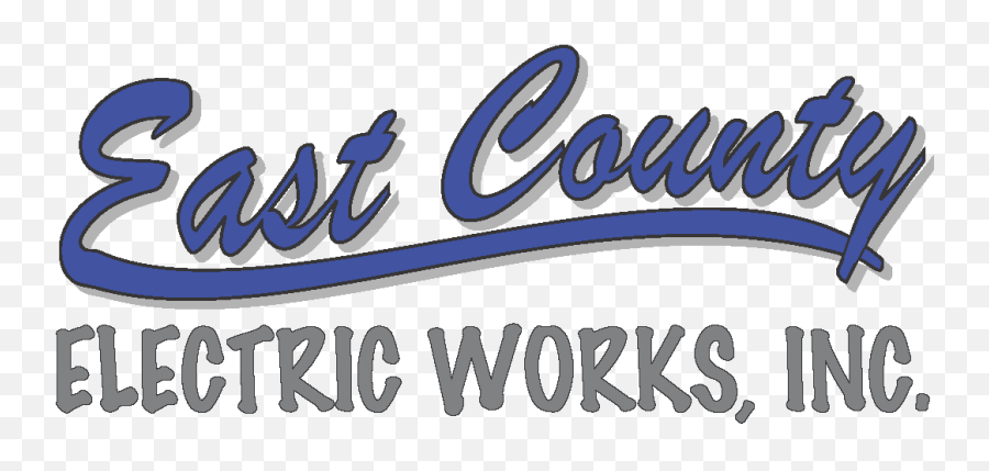 Electrical Services Home - East County Electric Works Language Emoji,Electric Logo