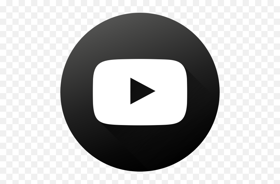Black White Circle High Quality Long - Headphone Pics For Youtube Logo Emoji,Youtube Logo White