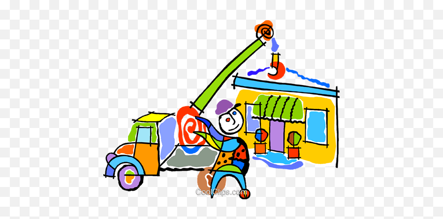 Tow Truck Immagini Grafiche Vettoriali Clipart - Vc012610 Drawing Emoji,Tow Truck Clipart