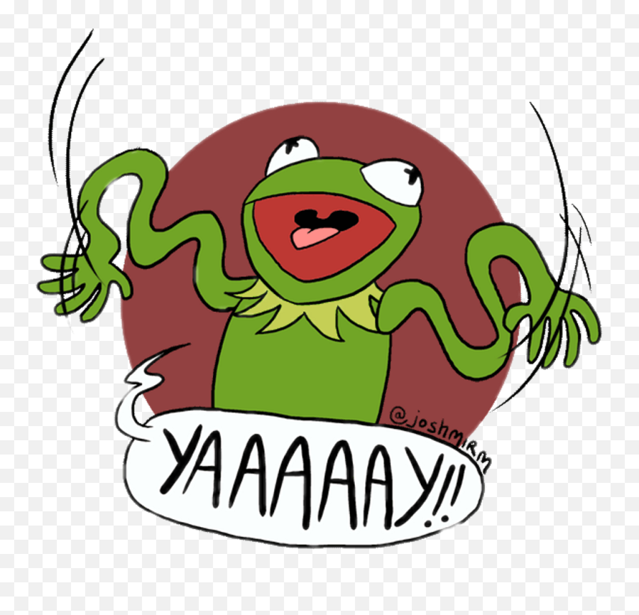 Kermit Frog Stickers For Android Ios - Yay Woohoo Emoji,Kermit The Frog Transparent