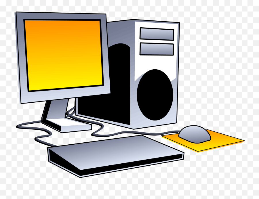 Computer Clipart Computer Transparent - Computer Clipart Transparent Background Emoji,Computer Clipart