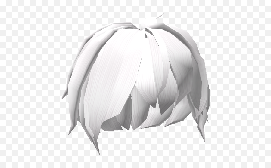 White Anime Hair - Free Roblox Hair Boy Emoji,Anime Hair Transparent