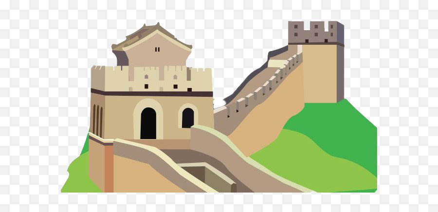The Great Wall Of China Png File Png All - Clipart Great Wall Of China Cartoon Emoji,Castle Wall Png