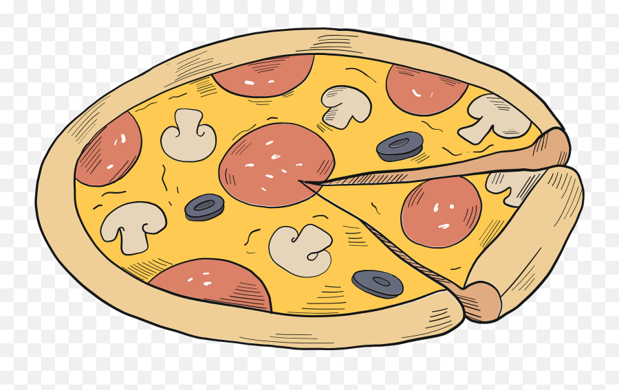 Pizza Clipart - Pizza Emoji,Pizza Clipart