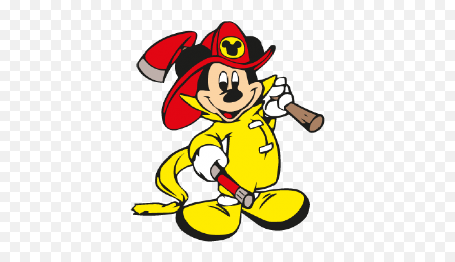 Mickey Mouse Fireman Logo Vector Free Image - Fireman Firefighter Mickey Mouse Emoji,Mickey Mouse Logo