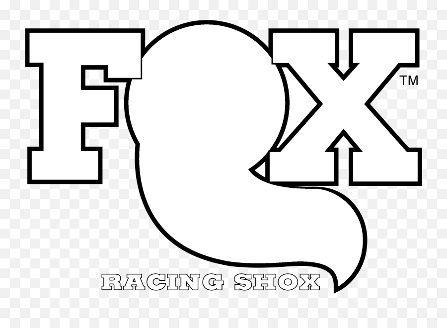 Download Fox Racing Shox Logo Black And White - Fox Racing Dot Emoji,Fox Racing Logo