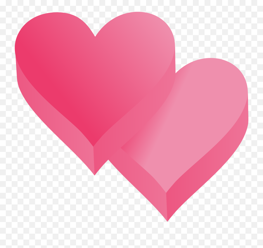 Free Heart 3d Isometric 1187648 Png - Girly Emoji,3d Heart Png