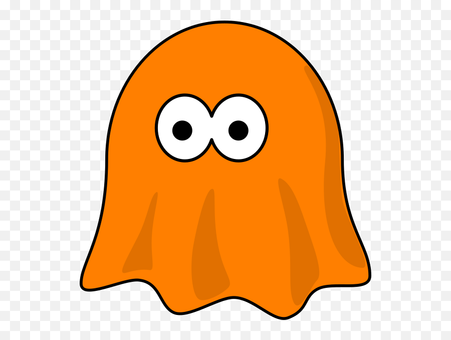 Orange Ghost Clipart - Full Size Clipart 5298291 Pinclipart Emoji,Ghost Clipart Png