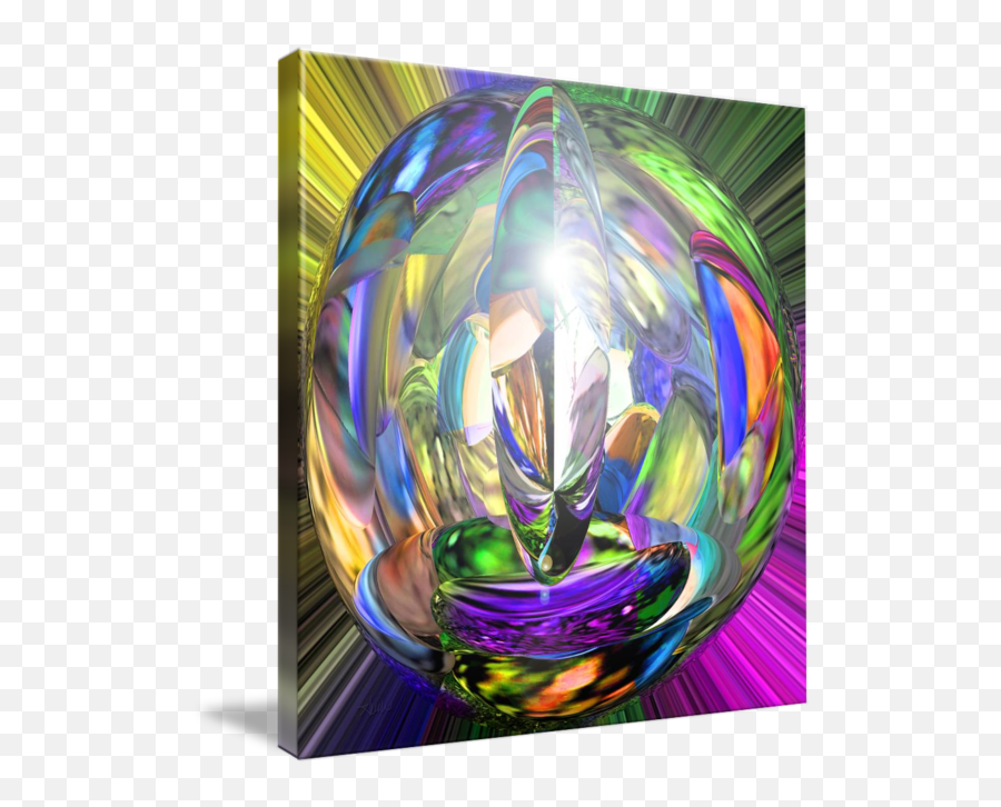 Crystal Ball In Rainbow Colors By Heidi Bosch Romano Emoji,Crystal Ball Transparent
