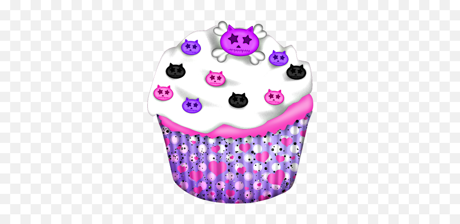 Pin By Jeanette Gallegos On Tattoos Skull Crafts Cupcake Emoji,Cute Cupcake Clipart