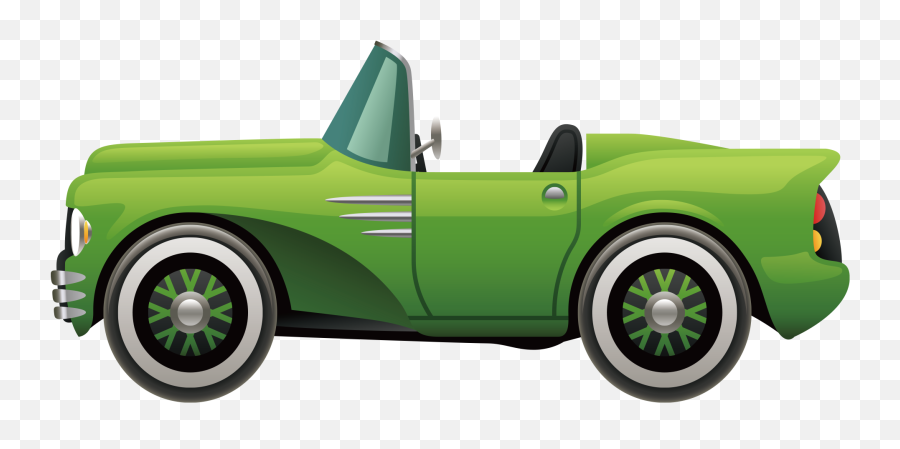 Old Car Clip Art Png Image Free - Clipart Green Car Png Emoji,Cars Clipart