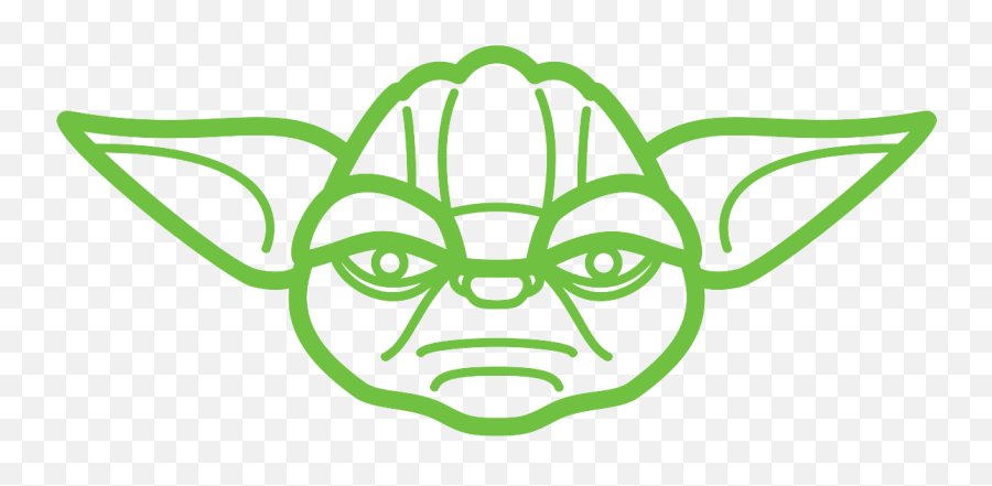 Download Yoda - Yoda Black And White Png Full Size Png Emoji,Yoda Transparent Background