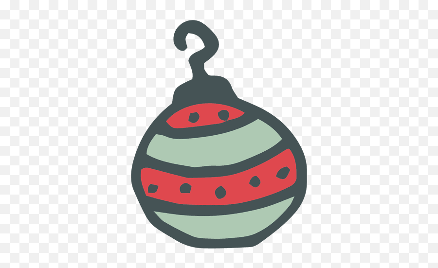 Christmas Ball Hand Drawn Cartoon Icon 4 Transparent Png Emoji,Christmas Ball Clipart