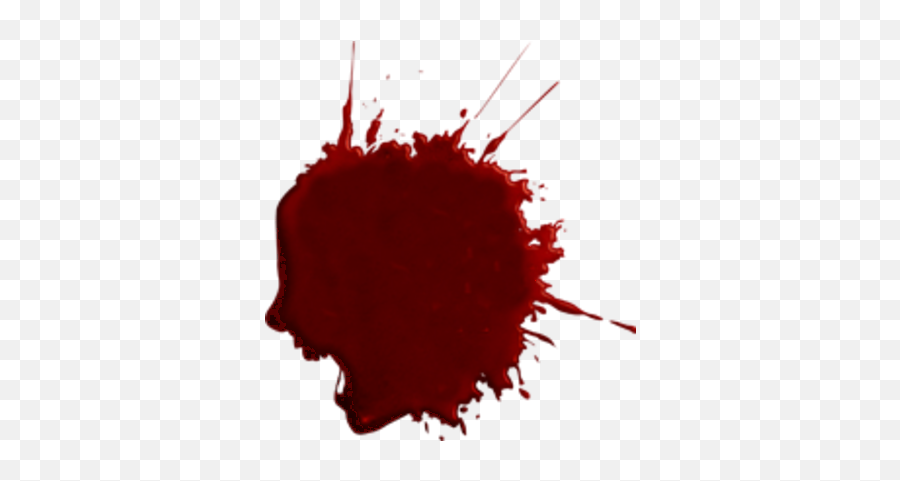 Face Blood Png Transparent Background - Blood Stain Clipart Emoji,Blood Png