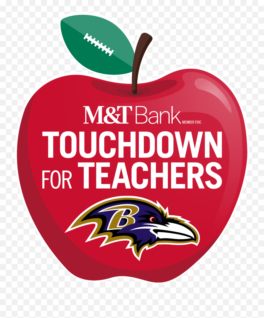 2018 Baltimore Ravens Touchdown For Teachers - Chesapeake Family Emoji,Baltimore Ravens Png