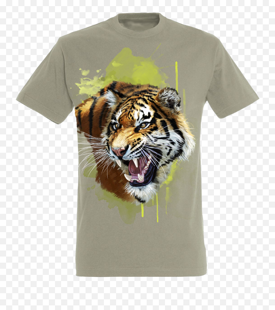 Download Tiger Head 1 Teens T - Shirt Tshirt Full Size Emoji,Tiger Head Png