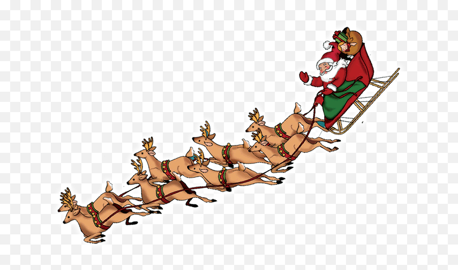 Clip Art Claus With Png Photo - Santa Sleigh Transparent Transparent Santa Flying Png Emoji,Santa Sleigh Clipart