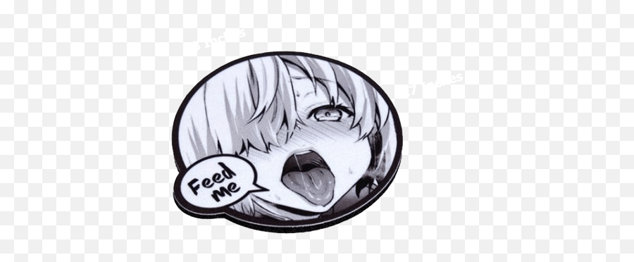 Ahegao Embroidery Patches - Fictional Character Emoji,Ahegao Png
