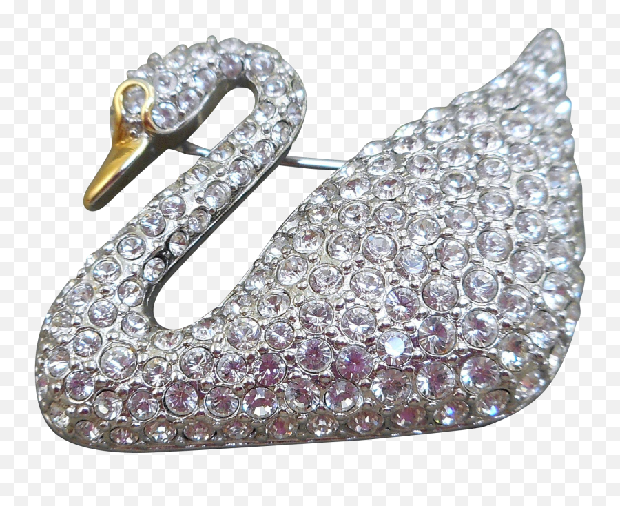 Swarovski Swan Brooch - Sparkly Emoji,Swarovski Logo