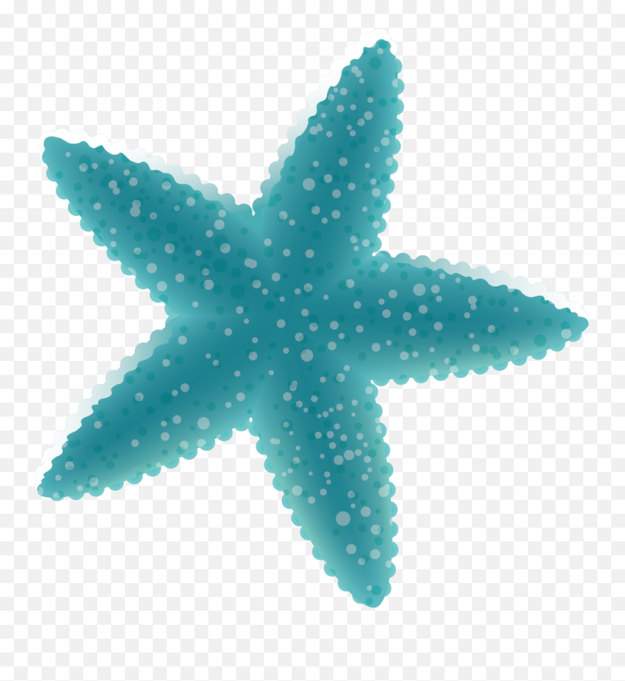 Download Blue Starfish Deep Ocean Decoration Vector Sea - Ocean Png Sea Creatures Emoji,Sea Clipart
