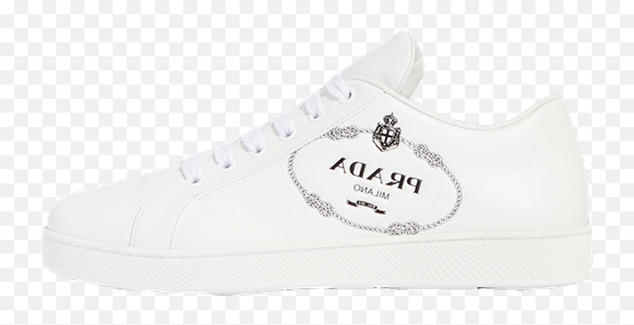Prada Logo Embossed White - Prada Logo Embossed White Sneakers Emoji,Prada Logo