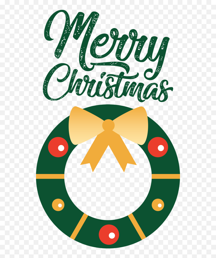 Christmas Logo Symbol Green For Merry - Dot Emoji,Merry Christmas Logo