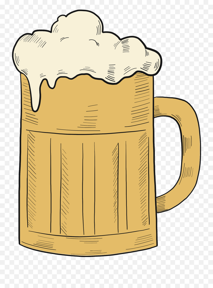 Mug Of Beer Clipart Free Download Transparent Png Creazilla - Beer Glassware Emoji,Beer Clipart
