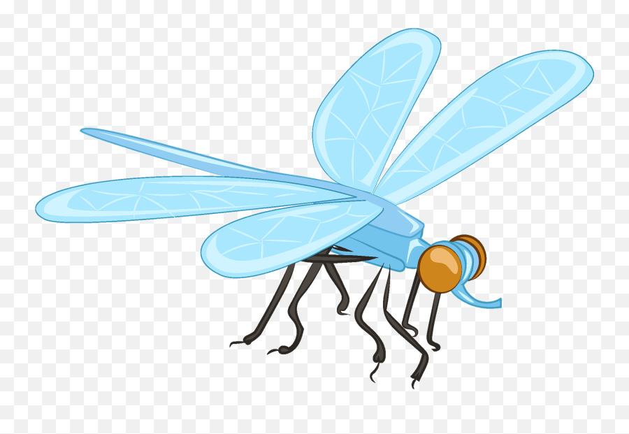 Dragonfly Clipart - Transparent Dragon Fly Clip Art Emoji,Dragonfly Clipart