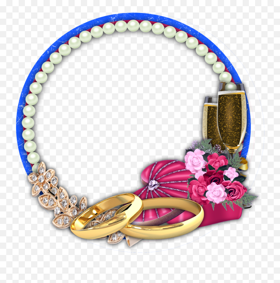 Jewelry Clip Bracelet - Wedding Frames Png Transparent Png Frame Photo Wedding Hd Png Emoji,Picture Frames Png