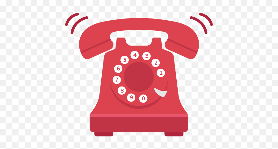Vintage Phone Vector - Ringing Telephone Clipart Png Emoji,Phone Vector Png