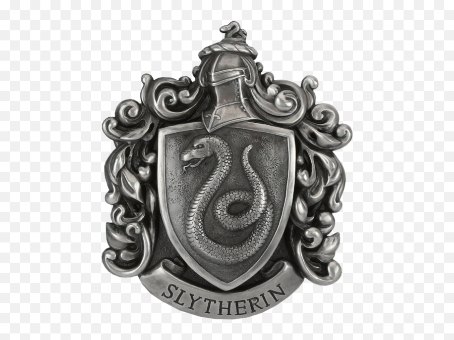 Official Slytherin Crest Full Size Png Download Seekpng - Logo Slytherin Png Black Emoji,Slytherin Png
