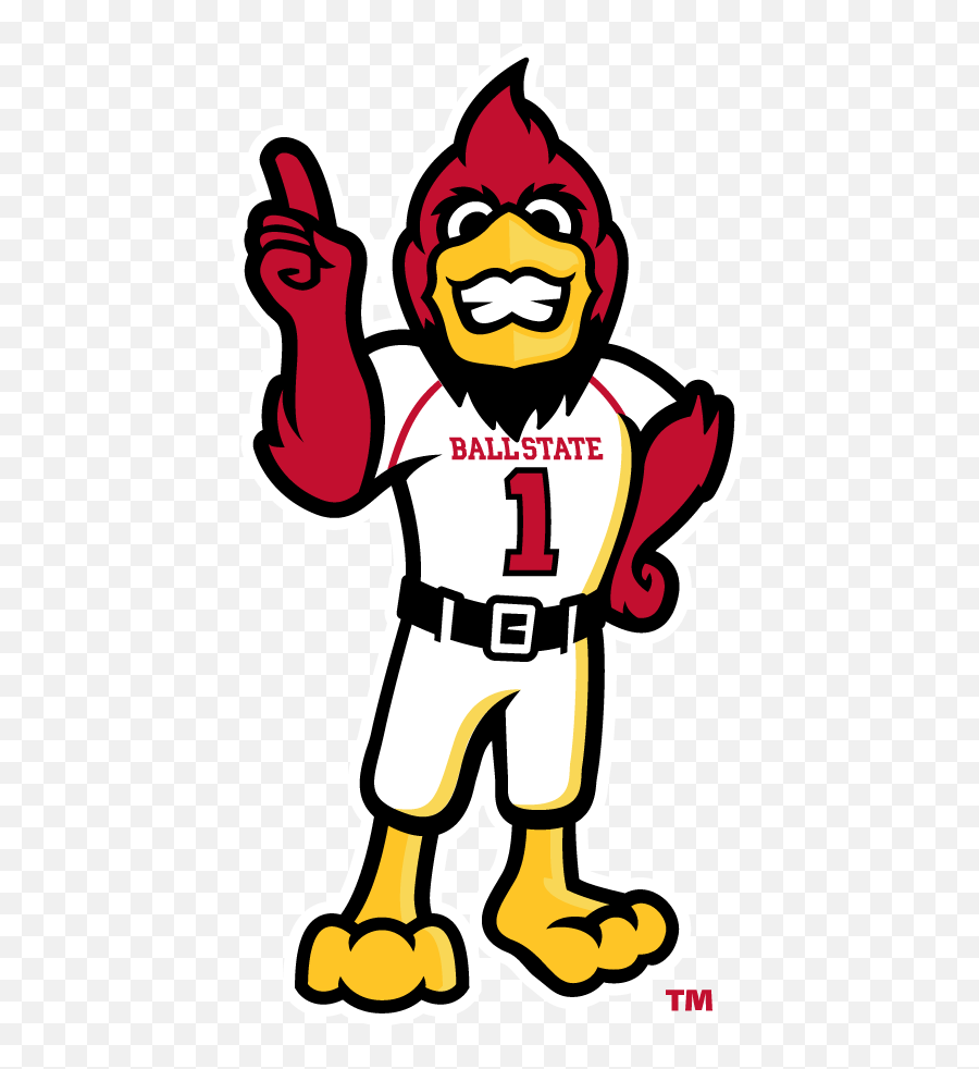Ball State Cardinals Mascot Logo - Ncaa Division I Ac Emoji,Cardinal Football Logo