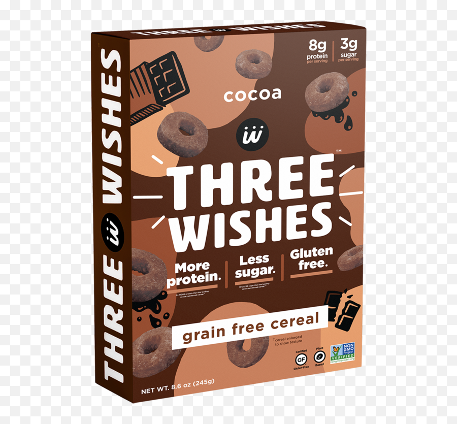 Three Wishes Grain Free Cereal Cocoa 86ozsnacks Drinks Emoji,Grainy Texture Png