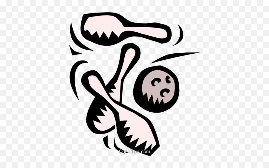 Bowling Symbol Royalty Free Vector Clip Art Illustration Emoji,Bowling Clipart Black And White