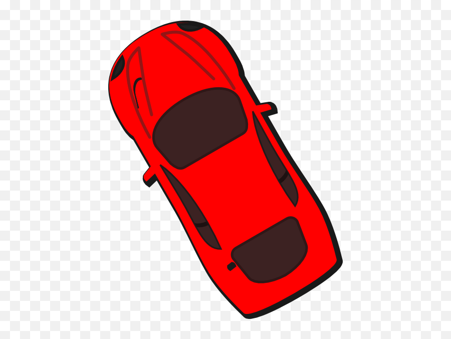 Red Car - Top View 120 Clip Art At Clkercom Vector Clip Emoji,Car Top View Png