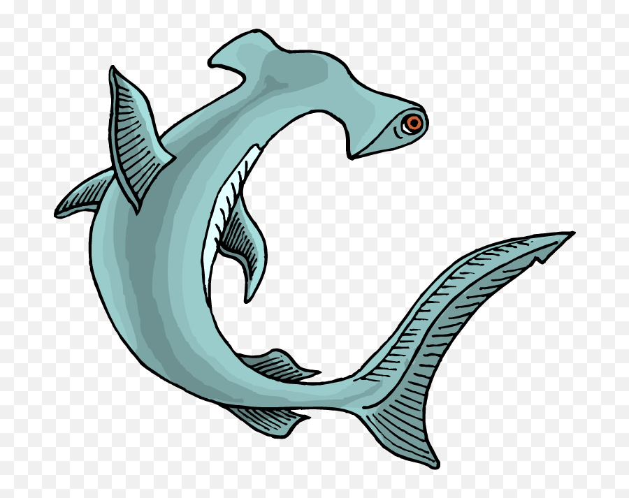 Hammer Shark Clip Art Transparent Png - Cartoon Clip Art Hammerhead Shark Emoji,Shark Clipart