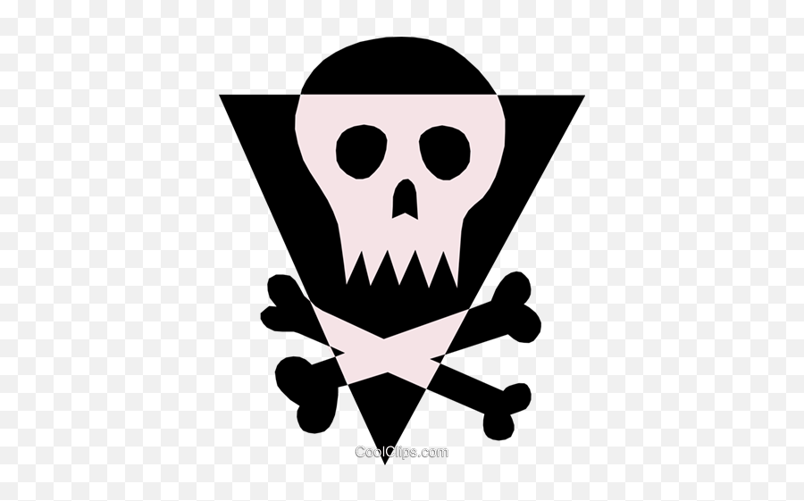 Skull U0026 Crossbones Royalty Free Vector Clip Art Illustration Emoji,Skull And Crossbone Clipart