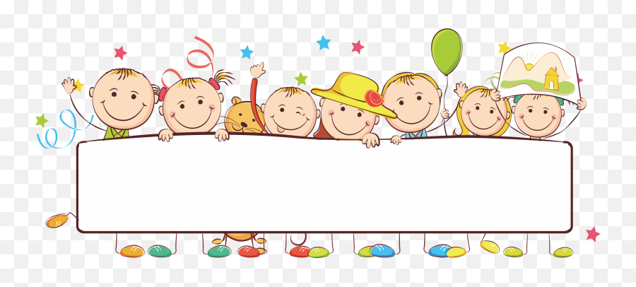 Download Kids Banner Cartoon Illustration Child Download Emoji,Cartoon Kids Png