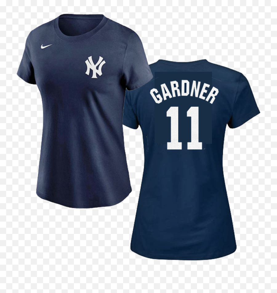 Brett Gardner Ny Yankees Replica Ladies Fashion Tee Emoji,Ny Yankees Logo Png