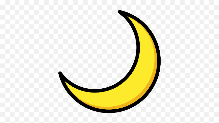 Crescent Moon Vector Svg Icon - Solid Emoji,Crescent Moon Png