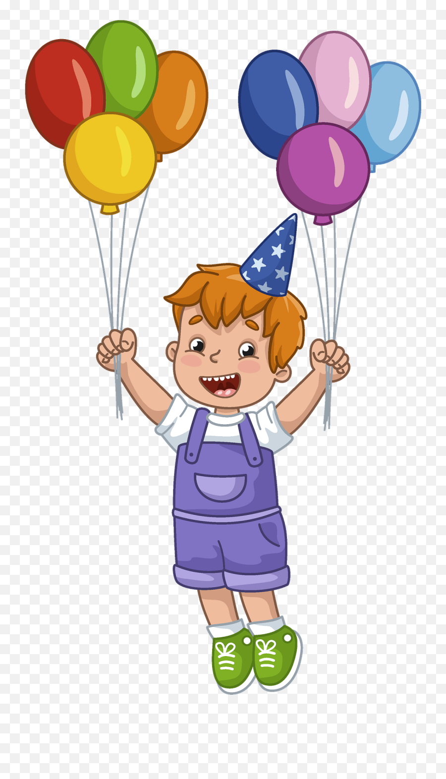 Birthday Boy Clipart Free Download Transparent Png Creazilla - Boy With 10 Ballons Clipart Emoji,Boy Clipart