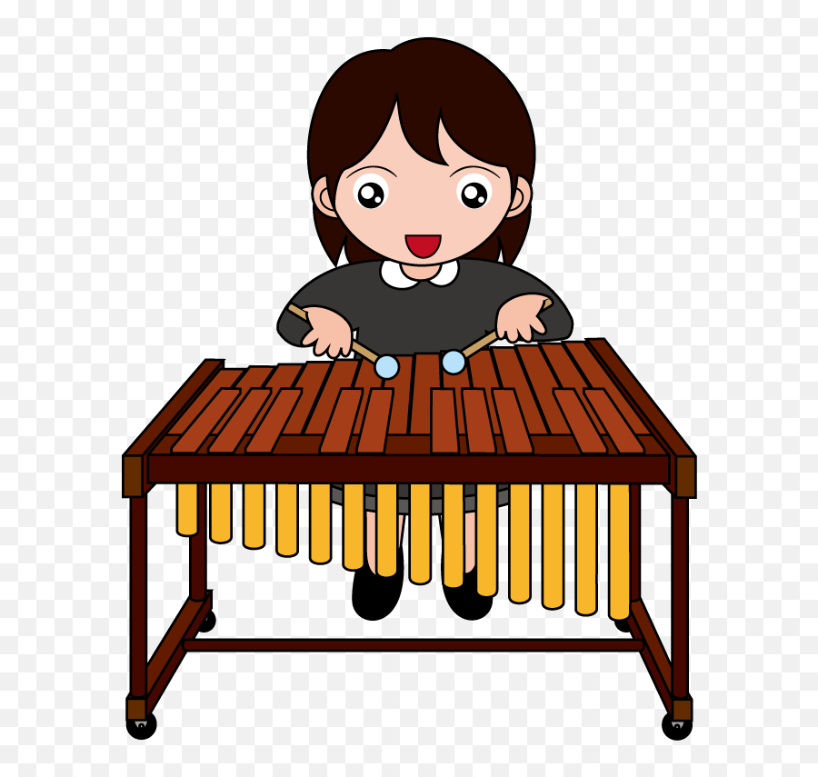 Xylophone Clipart Percussion Instrument Xylophone - Percussion Instrument Marimba Clipart Emoji,Xylophone Clipart