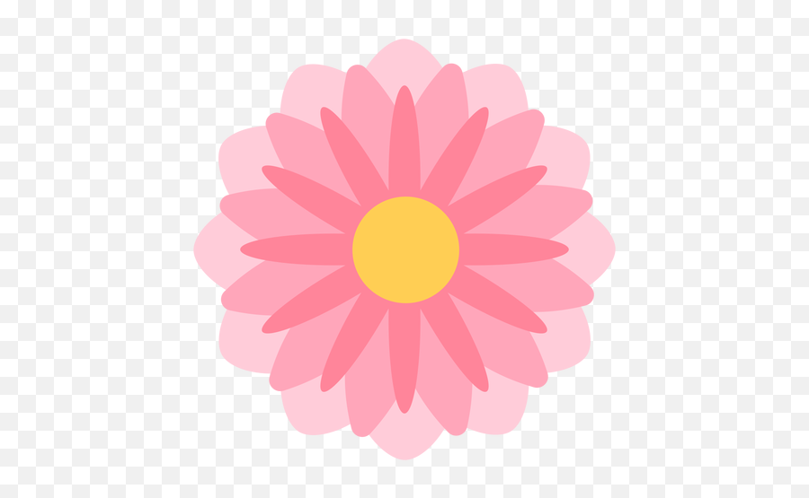 Pink Flower Thin Petals Flat - Girly Emoji,Flor Png