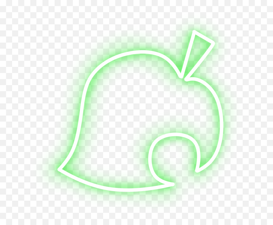 Animalcrossing Hoja Leaf Neon Green Sticker By Miki - Vertical Emoji,Animal Crossing Leaf Logo