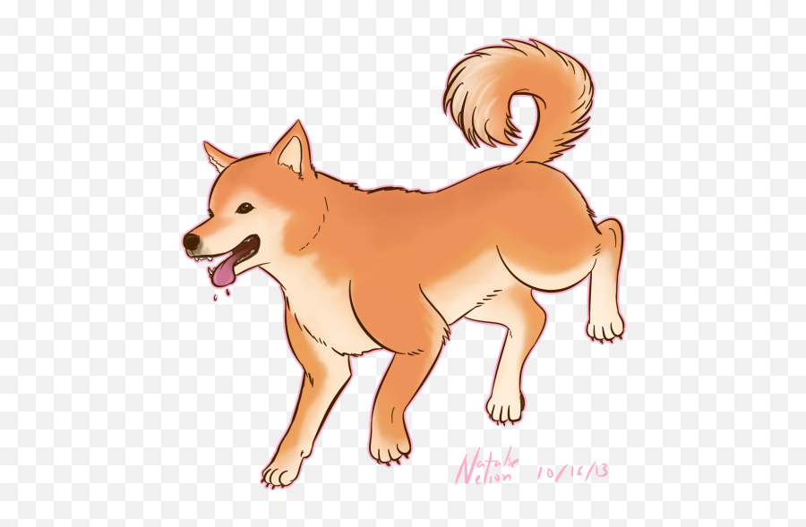 Download Shiba Inu - Shiba Puppy Drawing Png Emoji,Shiba Inu Png