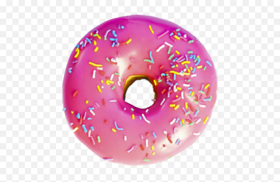 Pink Donut Transparent Background Png - Circular Donut Emoji,Donut Transparent