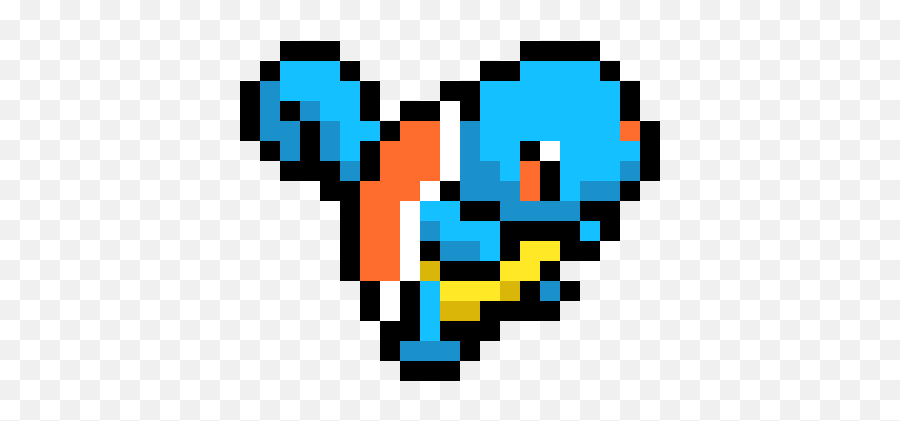 Squirtle Sprite - Squirtle Pixel Png Emoji,Squirtle Png